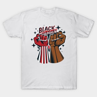 Black History Fists T-Shirt